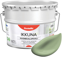 Краска Finntella Ikkuna Sypressi / F-34-1-9-FL026 (9л, светло-зеленый, матовый) - 