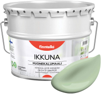 Краска Finntella Ikkuna Omena / F-34-1-9-FL027 (9л, светло-зеленый, матовый) - 