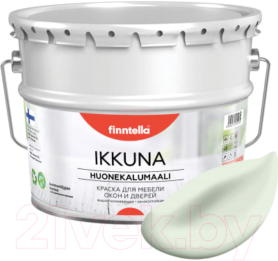 Краска Finntella Ikkuna Kalpea / F-34-1-9-FL029 (9л, бледно-зеленый, матовый)