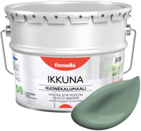Краска Finntella Ikkuna Naamiointi / F-34-1-9-FL041 (9л, зеленый хаки, матовый) - 