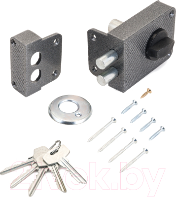 Изображение товара Замок накладной Стандарт ЗН1-3С (серебристый)