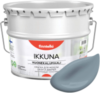 Краска Finntella Ikkuna Liuskekivi / F-34-1-9-FL046 (9л, серый, матовый) - 