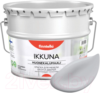 Краска Finntella Ikkuna Tuuli / F-34-1-9-FL047 (9л, серый, матовый)