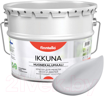 Краска Finntella Ikkuna Pikkukivi / F-34-1-9-FL048 (9л, светло-серый, матовый)