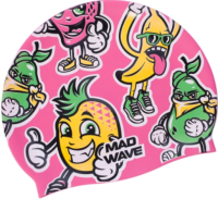 Шапочка для плавания Mad Wave Fun (розовый) - 
