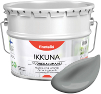 Краска Finntella Ikkuna Tiina / F-34-1-9-FL058 (9л, темно-серый, матовый) - 