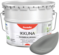 Краска Finntella Ikkuna Kivia / F-34-1-9-FL059 (9л, серый, матовый) - 