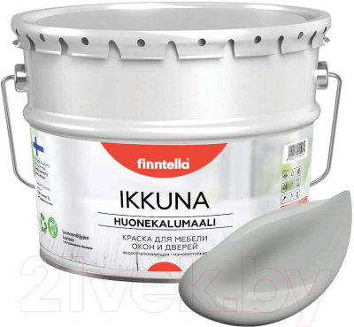Краска Finntella Ikkuna Joki / F-34-1-9-FL060 (9л, серый, матовый)