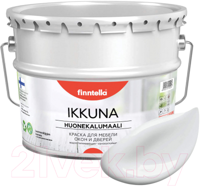 Краска Finntella Ikkuna Platinum / F-34-1-9-FL064 (9л, бело-серый, матовый)