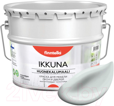 Краска Finntella Ikkuna Islanti / F-34-1-9-FL066 (9л, серо-голубой, матовый)