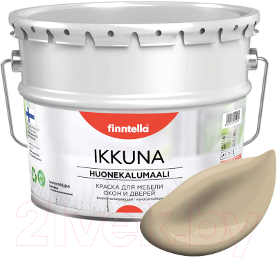 Краска Finntella Ikkuna Karamelli / F-34-1-9-FL068 (9л, песочный, матовый)
