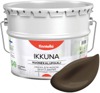 Краска Finntella Ikkuna Suklaa / F-34-1-9-FL072 (9л, коричневый, матовый) - 