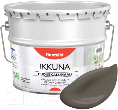 Краска Finntella Ikkuna Taupe / F-34-1-9-FL079 (9л, серо-коричневый, матовый)
