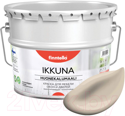 Краска Finntella Ikkuna Ruoko / F-34-1-9-FL090 (9л, бежевый, матовый)