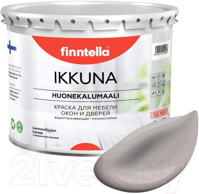 Краска Finntella Ikkuna Laventeli Pitsi / F-34-1-3-FL105 (2.7л, светло-лиловый, матовый)