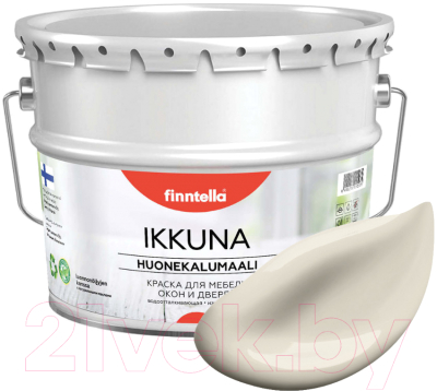Краска Finntella Ikkuna Silkki / F-34-1-9-FL101 (9л, бежевый, матовый)