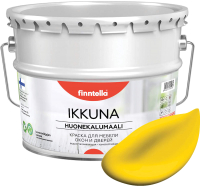 Краска Finntella Ikkuna Keltainen / F-34-1-9-FL129 (9л, желтый, матовый) - 