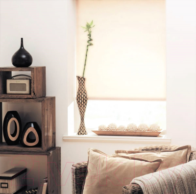 Изображение товара Рулонная штора Jalux Лен 2070 40x160 (светло-бежевый)