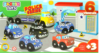 Набор игрушечной техники Zarrin Toys Police Series / J6