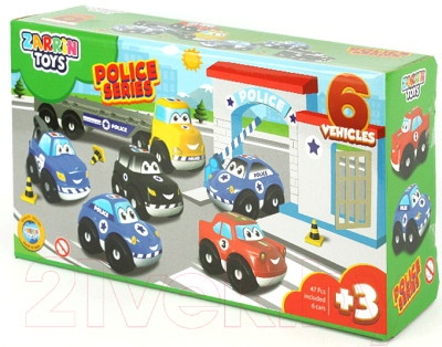 Набор игрушечной техники Zarrin Toys Police Series / J6