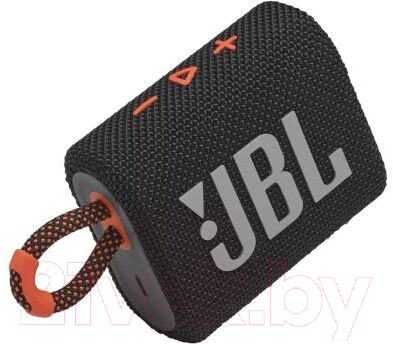 Портативная колонка JBL Go 3 (черный/оранжевый)