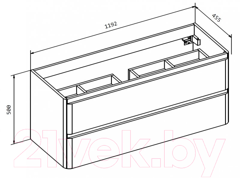 Тумба под умывальник BelBagno ALBANO-1200-2C-SO-CVG