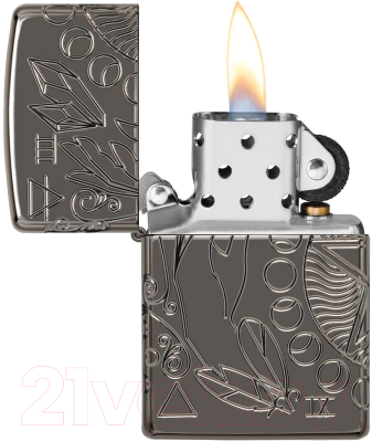 Зажигалка Zippo Armor Wicca Design / 49689 (черный)