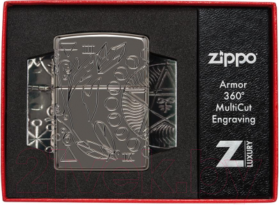 Зажигалка Zippo Armor Wicca Design / 49689 (черный)