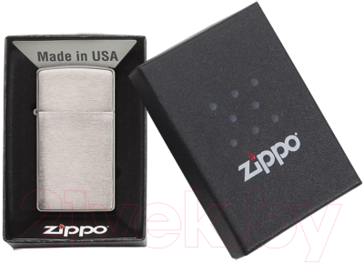 Зажигалка Zippo Slim / 1600 (серебристый)