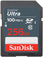 Карта памяти SanDisk Ultra 256GB (SDXC SDSDUNR-256G-GN3IN) - 