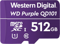

Карта памяти Western Digital, Purple SC QD101 microSDHC 512GB (WDD512G1P0C)