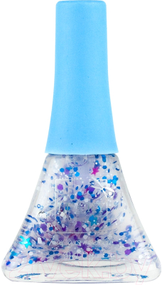 Лак для ногтей детский Lukky Peel-Off Конфетти-Микс со звездочками / Т16753 (фиолетовый/белый/голубой)