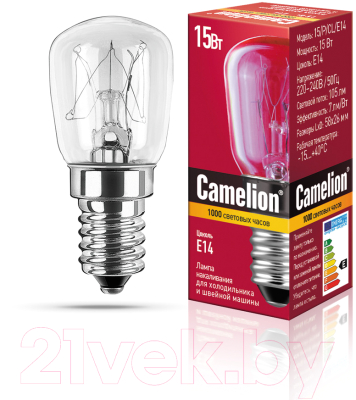 Лампа Camelion 15/P/CL/E14 / 12116