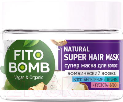 Маска для волос Fito Косметик Fito Bomb Восстановление Питание Густота Блеск (250мл)