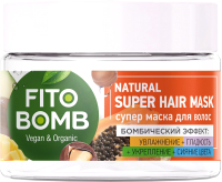 Маска для волос Fito Косметик Bomb Увлажнение Гладкость Укрепление Сияние цвета  (250мл) - 