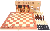 Набор настольных игр Наша игрушка Шахматы, шашки, нарды 3 в 1 / CJ826 - 