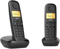 Беспроводной телефон Gigaset A270 DUO (черный) - 