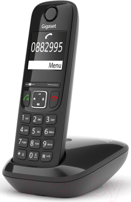 Беспроводной телефон Gigaset AS690 DUO (черный)