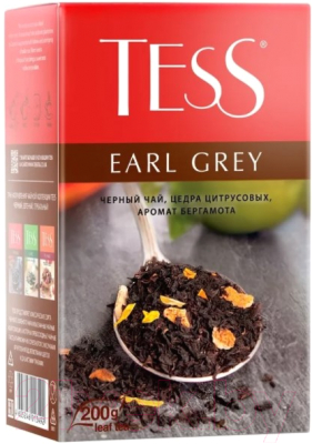 Чай листовой Tess Earl Grey черный / Nd-00014683 (200г)