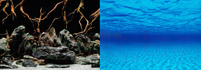 Декорация для аквариума Barbus Морская лагуна. Натуральная мистика / Background 014