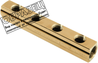 

Коллектор отопления General Fittings, 1" вверх 1/2" 620058H100409A