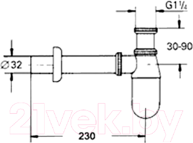 Сифон Armatura 601-054-00