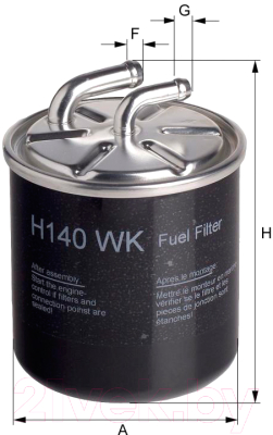 Топливный фильтр Hengst H140WK