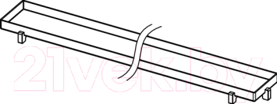 Решетка для трапа TECE Drainline plate 120 / 601270