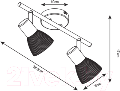 Спот Arte Lamp Parry A5062AP-2AB