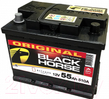 Автомобильный аккумулятор Black Horse 55 R / BH55.0