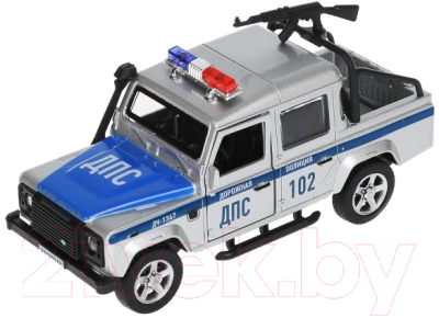 Автомобиль игрушечный Технопарк Land Rover Defender Pickup Полиция / DEFPICKUP-12POL-ARMSR