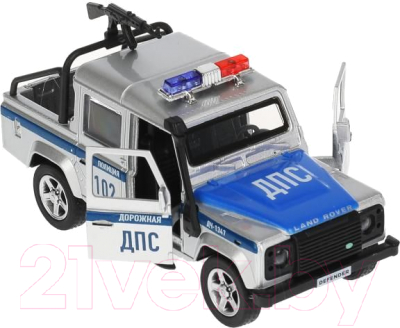 Автомобиль игрушечный Технопарк Land Rover Defender Pickup Полиция / DEFPICKUP-12POL-ARMSR