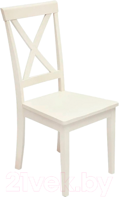 Стул Tetchair Golfi (дерево гевея/Pure White)