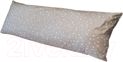 Подушка для сна Martoo Дакимакура 150x50 / DK-GR (белые звезды на сером)